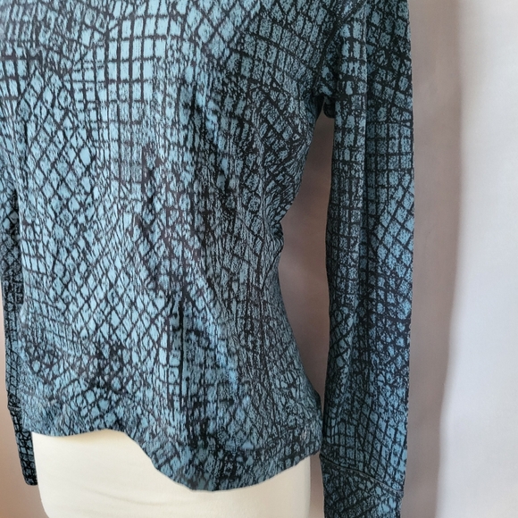 Lululemon Close to Crossing Long Sleeve Jacquard Tectonic Shipmate Black M - Picture 7 of 13